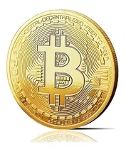 Bitcoin Moneda Fisica Conmemorativa Coleccionable Dorada Btc
