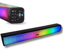 Caixa Som Soundbar Gamer Bluetooth Computador Pc Led Rgb 20w