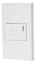 Placa Armada 1 Interruptor De Timbre,1.5mod, Española,blanco