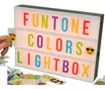 Cartel Luminoso Led - 85 Letras De Colores Emojis