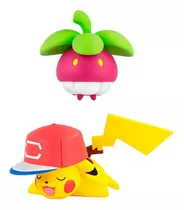 Boneco Pokémon Action Figure 2pol Bounsweet + Pikachu | Tomy