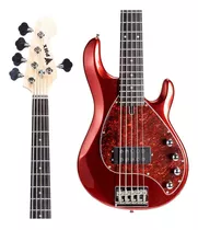 Baixo Phx Five Msr-5 Vermelho 5 Cordas Captador Humbucker