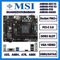 Combo Mother Msi A68hm-e33v2 + Amd A6 7400k Con Video