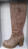 Bucaneras Botas Zapatos Mujer Taco Alto Fiori Carmina Cuero 