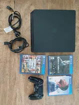 Playstation 4 Slim 500gb 3 Juegos Incluidos + Joystick