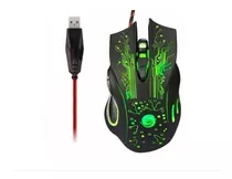 Mouse Gamer Hmaston X9 Usb Led Óptico 6 Botões 2400 Dpi