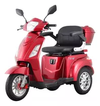 Triciclo Elétrico 1000w Ré Alarme Bagageiro Eko-10 Vermelho