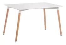 Mesa Comedor 6 Puestos Eiffel Eames Madera Helga