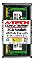 Memoria Ram 2gb 1x2gb Ddr2 667 Mhz Sodimm A-tech Fba_ct25664