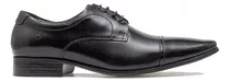 Sapato Derby Cap Toe Democrata Metropolitan Metropolitan Aspen 450052 De  Couro Preto Design Liso 40 Br Para Adultos - Masculino