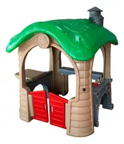 Casinha De Brinquedo Boneca Petit Deluxe Freso C/ Play House Cor Caramelo Com Verde, Cinza E Vermelho N/a