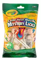 Paletas Pinta Lenguas Crayola Mystery Licks 9 Pops Importada