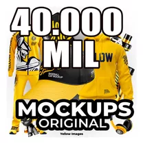 Unico Com 40 Mil Maior Pack Coleção Yellow Images Mock-ups