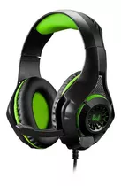 Fone De Ouvido Over-ear Gamer Warrior Rama Ph299 Com Luz Led