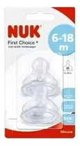 Nuk First Choice Plus Tetina De Silicona 6-18 Meses Medio 2u