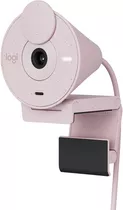 Cámara Web Logitech Full Hd Brio 300 Reducción De Ruido Usbc Color Rosa Claro