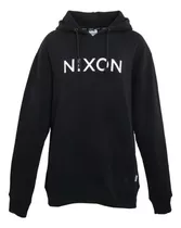 Polerón Hoodie Nixon Modelo Spot Black White