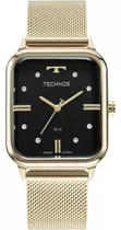 Relógio Feminino Technos Style Dourado  Cor Do Fundo Preto