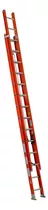 Escalera Fibra Waluminio Frp214 Extensible 28 Escalones Color Rojo