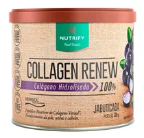 Suplemento Em Pó Nutrify  Collagen Renew Colágeno Collagen Renew Sabor  Neutro Em Pote De 300g