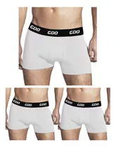 Pack X3 Boxer Calzoncillos Gdo Liso ALG/lycra Con Elastico