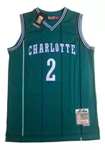 Camiseta Charlotte Hornets - Larry Johnson #2 Retrô