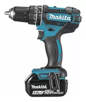 Taladro Percutor Inalámbrico Makita Dhp482 De 18 V Y 13 Mm Con Accesorio