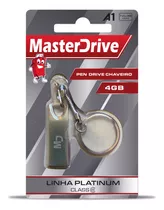 Pendrive 4gb Chaveiro Gd Masterdrive Platinum Original