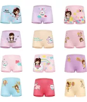 Pack 12 Pantaletas Algodón Niña Calzón Talla 2-10