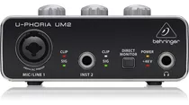 Interface De Audio Behringer Um2 U-phoria Incluye Cable Usb 