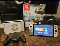 Nintendo Switch Oled 64gb Edicion Zelda Totk + Sd 128gb