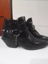 Botas Texana Color Negro Talle 43 Caña Baja Originales 