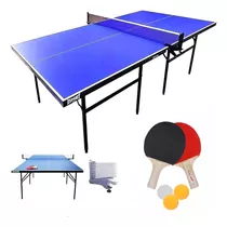 Mesa De Ping Pong Profesional Plegable + Accesorios - El Rey