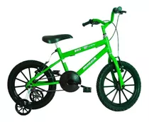 Bicicleta Infantil Aro 16 Bmx Masculina Monark Cor Verde
