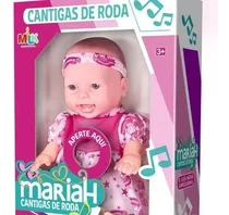 Boneca Mariah Cantora Aperte Para Ouvir 3 Cantigas De Roda