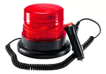 Baliza Giratoria Flash Led Roja 12v/24v Vial Base Magnetica.