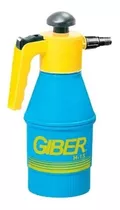 Pulverizador Giber Fumigador Presión H 1.5 Lts  Color Celeste Y Amarillo