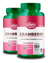 Kit 2 Cranberry 120 Cápsulas - Unilife Sabor Natural