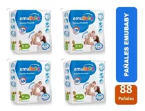 Pañal Emubaby Premium Talla M Pack X 4 Paquetes Tamaño Mediano (m)