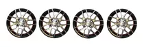 Kit 4 Llantas Aleacion Deportiva Qc 715 R14 4x100