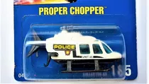 Hot Wheels Proper Chopper Helicóptero Policia Police 1:64