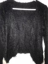 Saco Sweater Negro Pelo De Mono Talle S (leer)