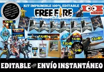 Kit Imprimible Candy Bar Free Fire Freefire 100% Editable