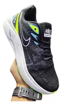 Zapatos Nike Air Max Zoom Caballeros Negro Blanco Verde Elit