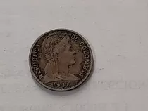 Moneda Colombia 1 Centavo 1938 (x252