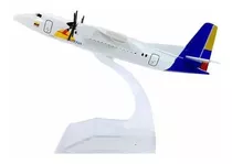 Miniatura De Avião Fokker F50 Satena Airlines Metal 16cm