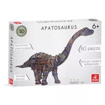 Quebra Cabeça 3d Adventure 60 Pçs Apatasaurus