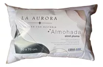 Almohada Siliconada De Fibra Virgen Simil Pluma La Aurora