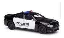 Auto De Colección Dodge Charger Policía Escala 1:36 Metálico