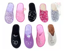 Pantuflas Por Mayor Dama  X 25 Un. Surtidos Polar Peluche